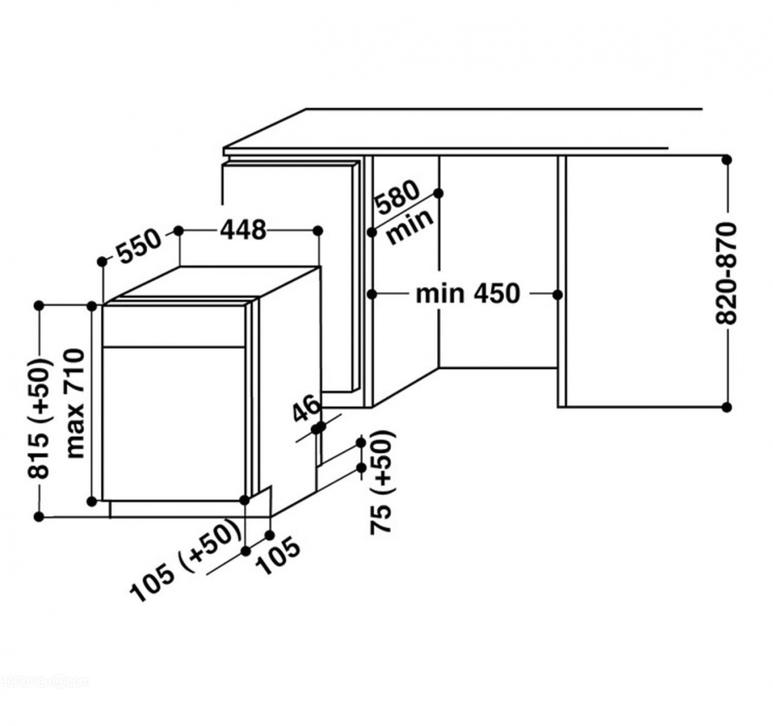 Посудомоечная машина WHIRLPOOL adgi 792 fd